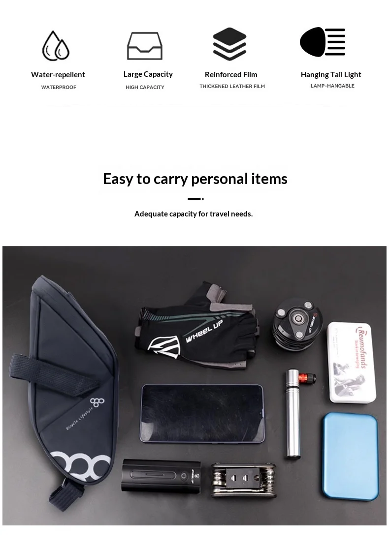 Waterproof Bicycle Saddle Bag For Road And Mountain Bikes Storage_voghion.com
