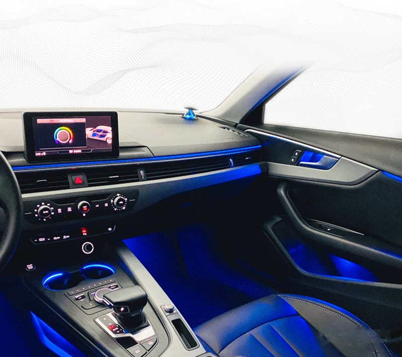 LED Ambient Light Speakers BO Tweeter Ambient Light 3D Rotating Tweeters Subwoofers for Audi A4