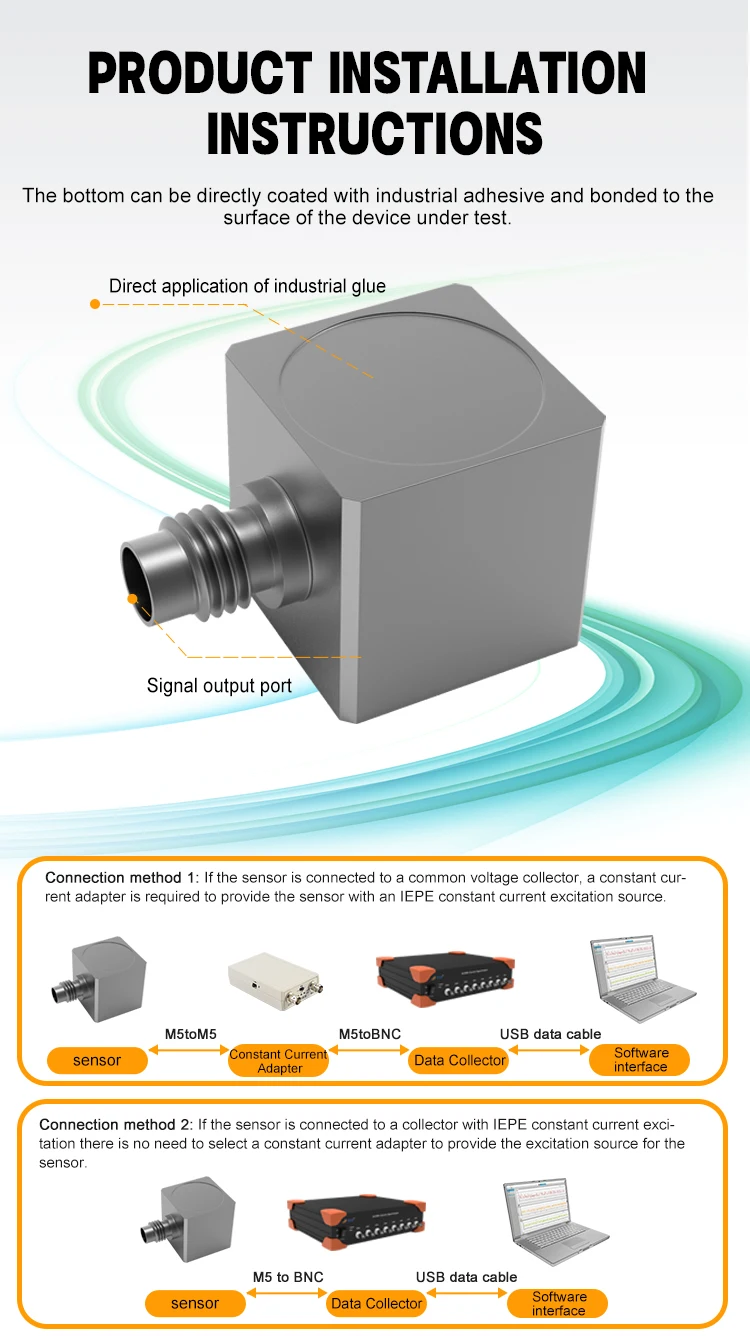 JSDE30050K10 Miniature Light Weight High Strength Triaxial Acceleration Sensor manufacture