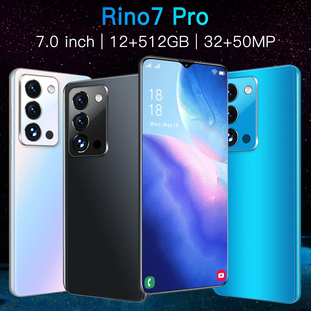 Смартфон Rino7 Pro на android, экран 7,0 дюйма, 12 Гб + 512 Гб| Alibaba.com