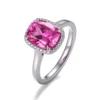 Real solid 14Kgold lab gemstone ring