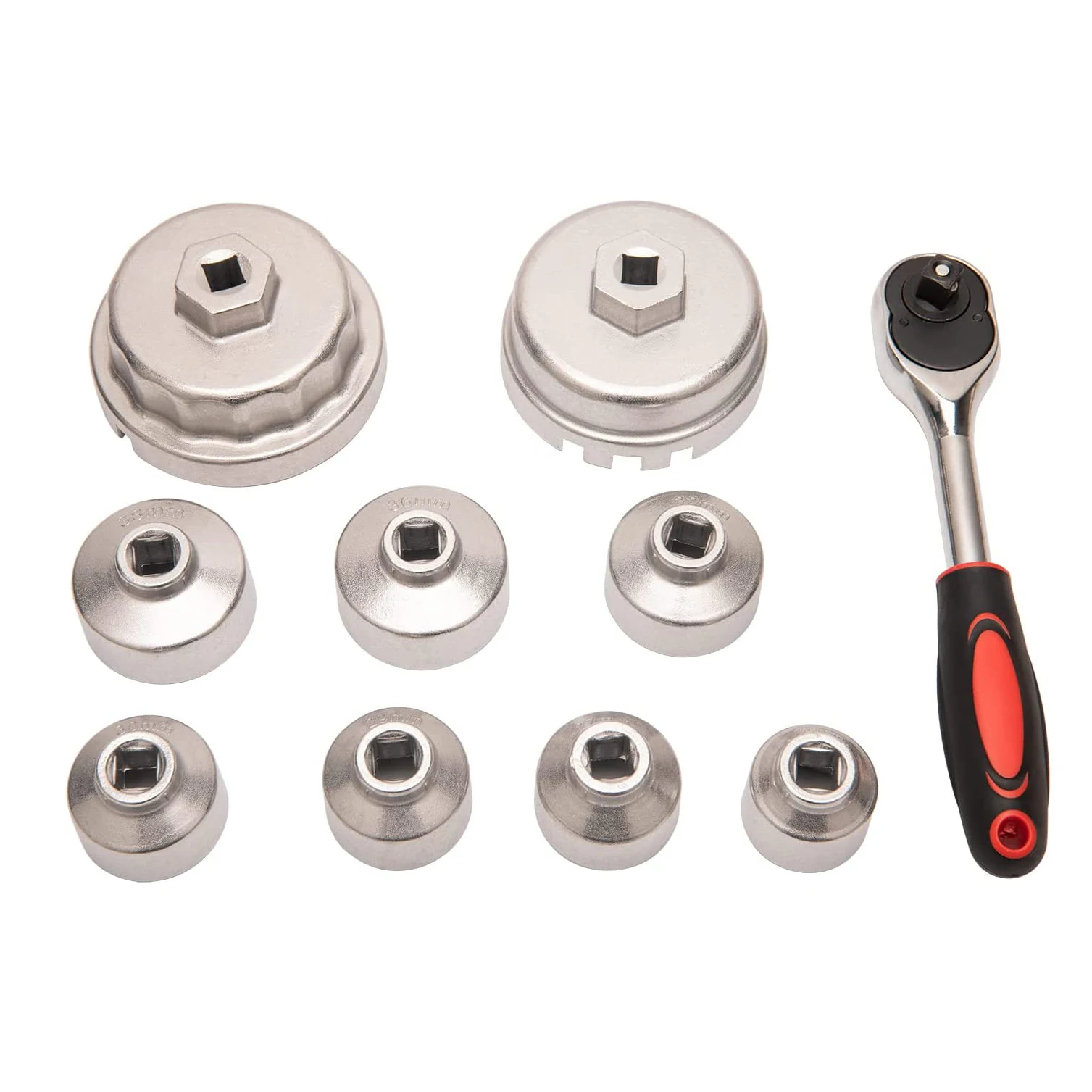 Set Di 26 Bussole A Impatto Da 3/8 Pollici In Acciaio CRV Con Presa Profonda E Standard Costruzione Robusta A 6 Punti Metrica Da 9 Mm A 30 Mm - Foto 13