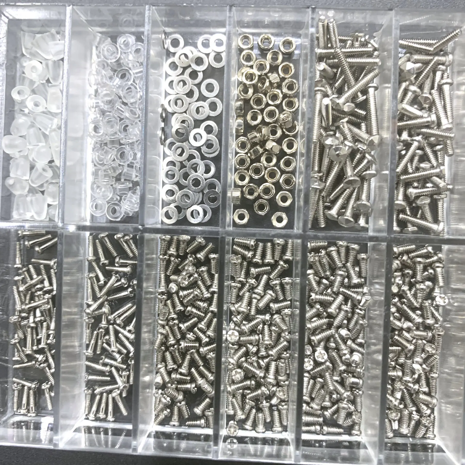 Stainless Steel 1mm Small Set Screw Nose Holder Eyeglass Leg Screw Nut