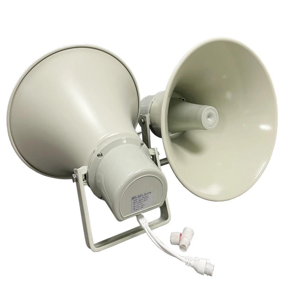 High Power POE Powered IP Horn Speaker Output 30-50W Support APP Remote  Management and PC Software Management