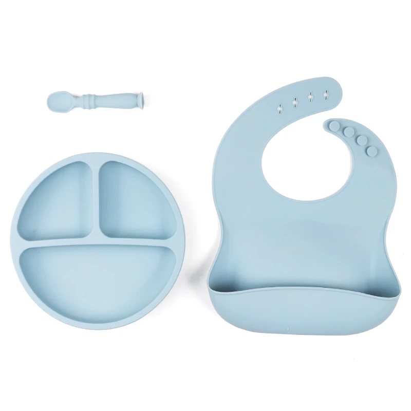 Top Selling Platos Para Bebe Divided Unbreakable Silicon Plate Baby