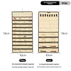 Jewelry bag with 48 compartments - beige