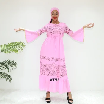 African Clothing Petite Summer Dress for Ladies Casual  W678F Tanzania Abaya Abaya