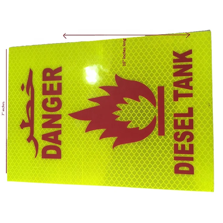 High Intensity Prismatic Reflective Sticker Diamond Grade for Printing Use as a Warning