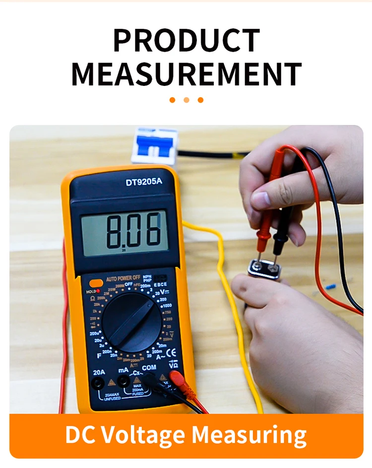 Resettable Full Protection Lcd Display Handheld Multifunction Digital