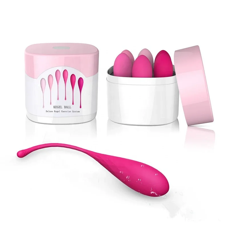 Female Pelvic Floor Muscle Repair Trainer Postpartum Sex Supply Six-piece Vaginal Dumbbell Shrink Kegel Ball Trainer