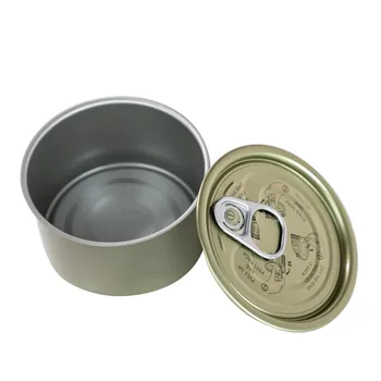 Empty Food Grade Metal Tin Can Manufacturer For Tuna Fish Meat Food Canning Easy Open Can
