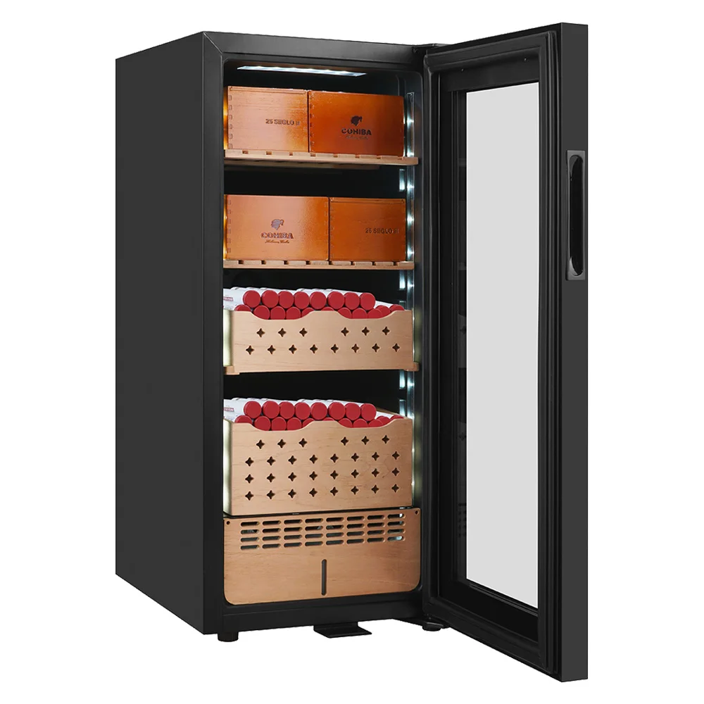 23L // 25L/46L/48L/65L большой кедровый германский прозрачный охладитель вина холодильник хьюмидор для сигар