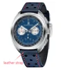 Cinturino in pelle blu