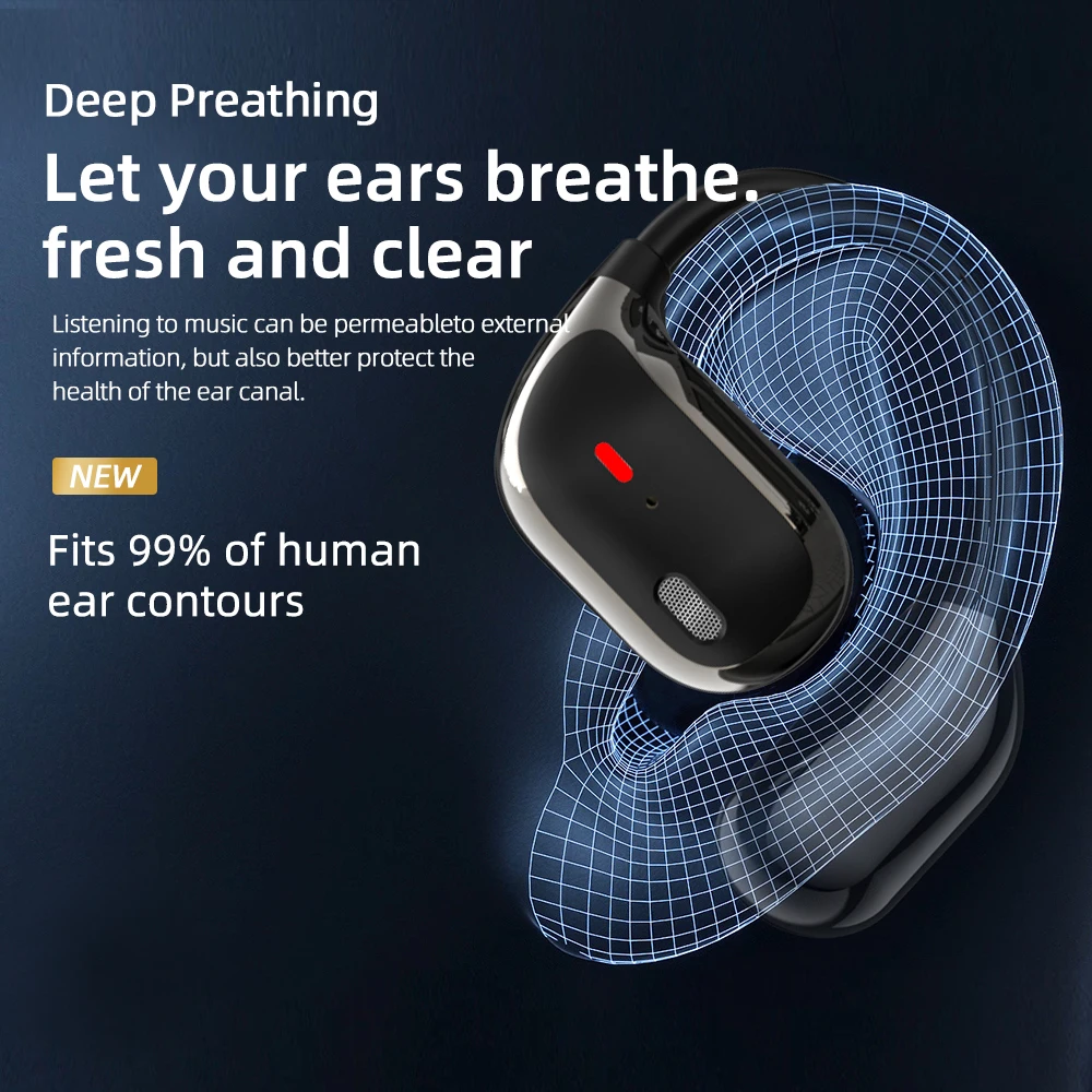 JM15 Wireless 5.4 Sports Earphones with Intelligent Power Display