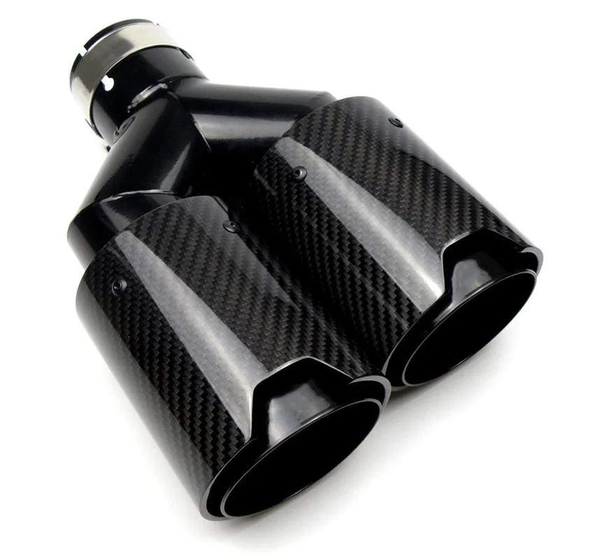 carbon fiber car exhaust muffler pipe customize size for bmw f10 f30 e30 e36 e90