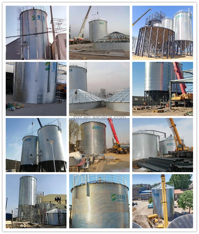 Corrugated Steel Silos Wheat Maize Assembly Bolts Grain Storage Silos