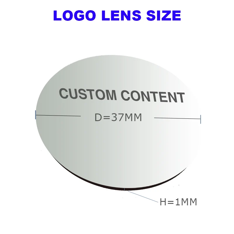 Multiple Color Logo Lens Advertising HD Pattern With Text Customization Logo Lens Sign Signboard Ground