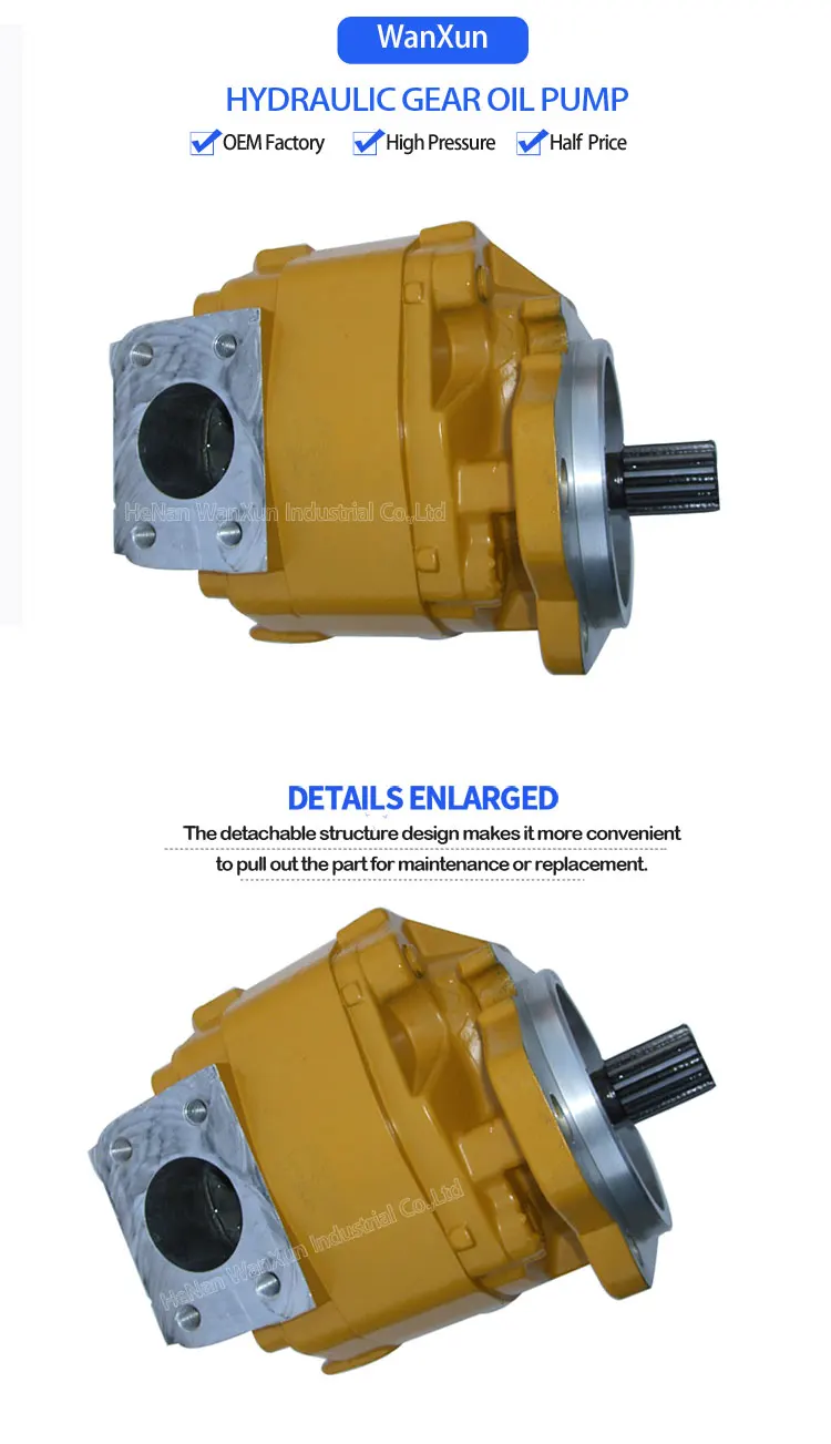 Hydraulic Oil Gear Pump 705-41-05830 Fit Komatsu Pump GD705 Grader ...