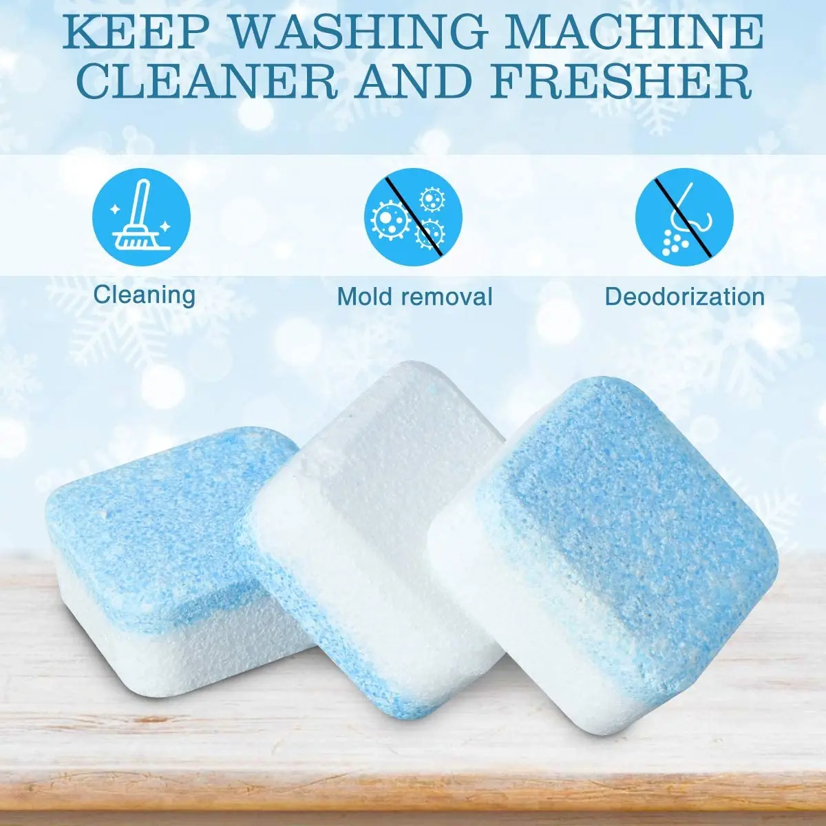 HelloWorld NATRUTH Effervescent Tablets Deep Cleaning Soap Washing Machine Cleaner 30 Tablet