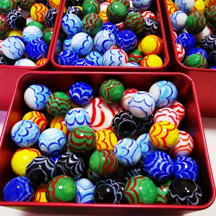 Мраморный стеклянный шар в ассортименте, набор мраморных перьев в жестяной коробке, лавовые камни ручной работы, галька, аквариум, детские игры, стеклянные мраморные шары