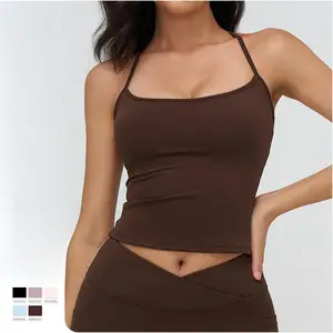 Tank Top Private Label Fantasy Athleisure I-Word Winter Clothes Shockproof Basic Tight 2026 New Sports Yoga Vest