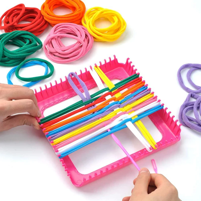 10,000 Rubber Bands Refill Pack Colorful Loom Kit Organizer for Kids  Bracelet Weaving DIY Crafting with