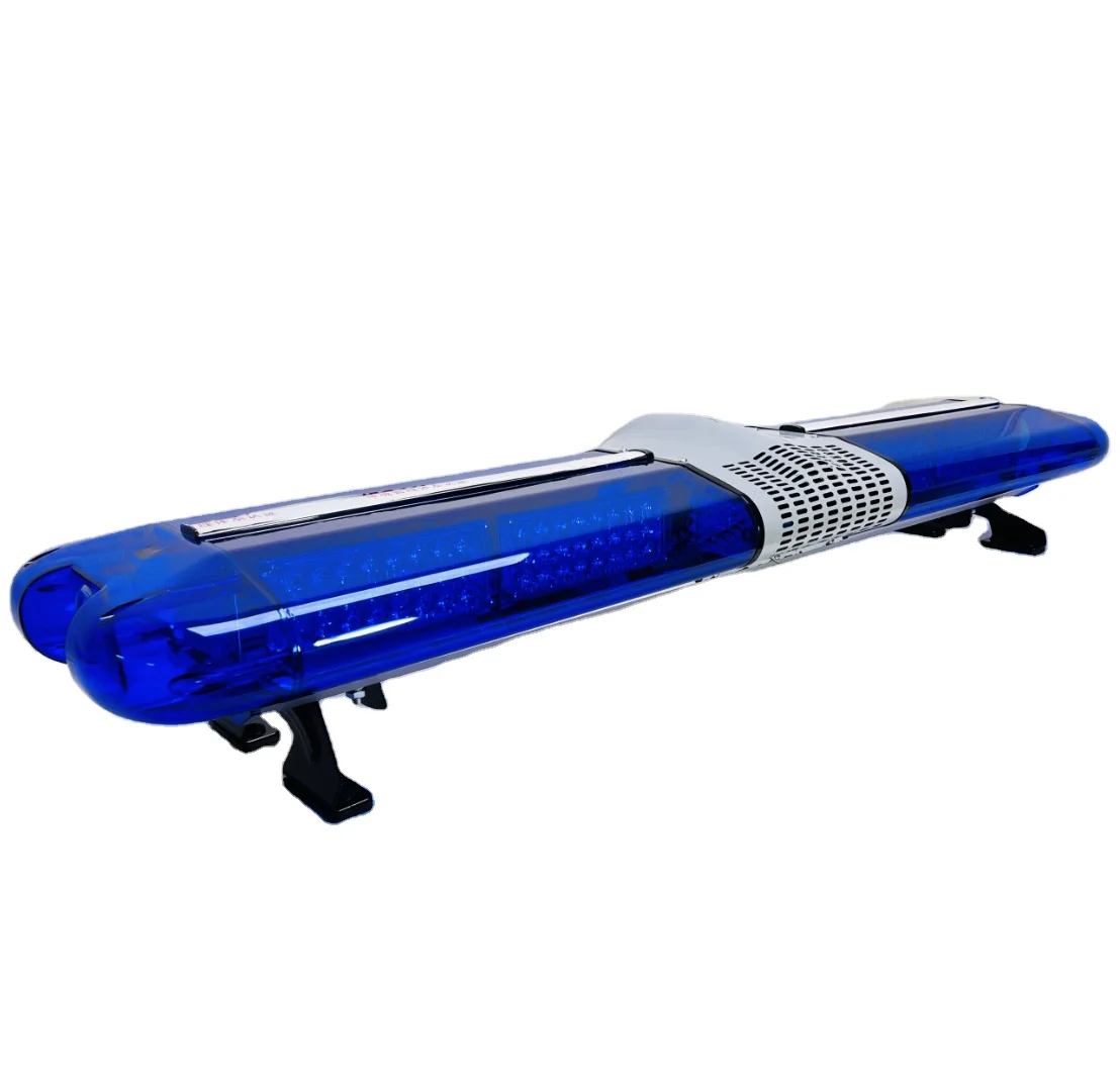 Blue Strobe Aurora Led Flashing Warning Ambulance Led Light bar for Emergency Vehicle with Siren Speaker 2023 Ambulance Siren