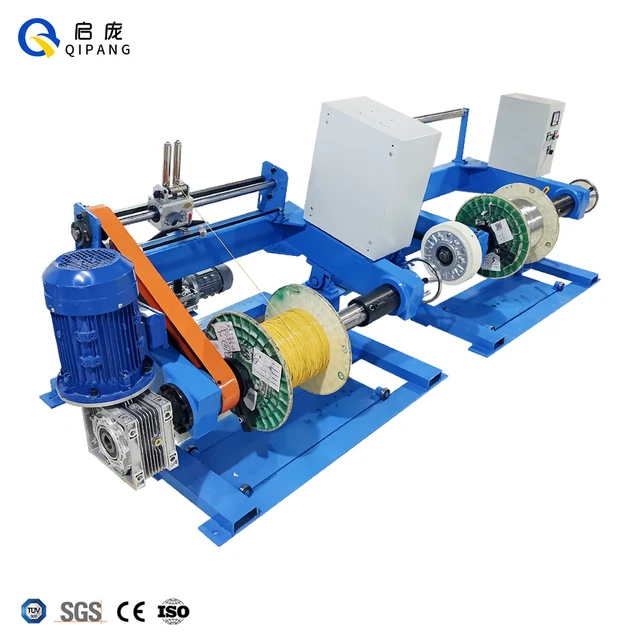 1250MM spool shaftless wire take-up device plastic production line rewinding machine cantilever PVC pipe winder machine