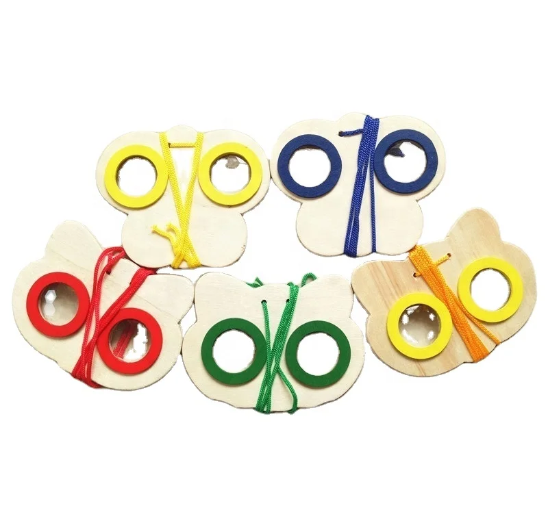 Волшебные деревянные игрушечные солнцезащитные очки с калейдоскопом