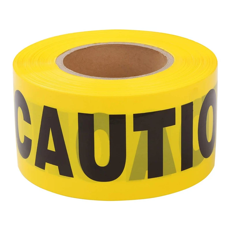 Print Safety Danger Caution Signal Plastic White Red Coloured Pe Barrier Warning Tape