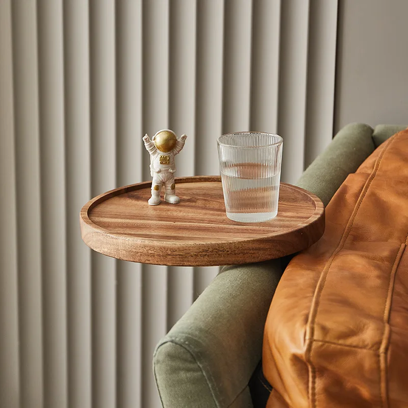 Plateau d'accoudoirs pour Canapé 34,5 x 43,5CM TIMESETL Accoudoir de Canapé en Bois, Plateau de Canape Antidérapant pour Poser Tasse Café, Télécommande