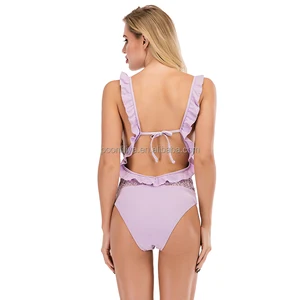 Wholesale Modern Design  Beautiful and Lovely Sexy Sheer pink Micro Bikini Monokini Teenage Girls Quick Dry Swimwear