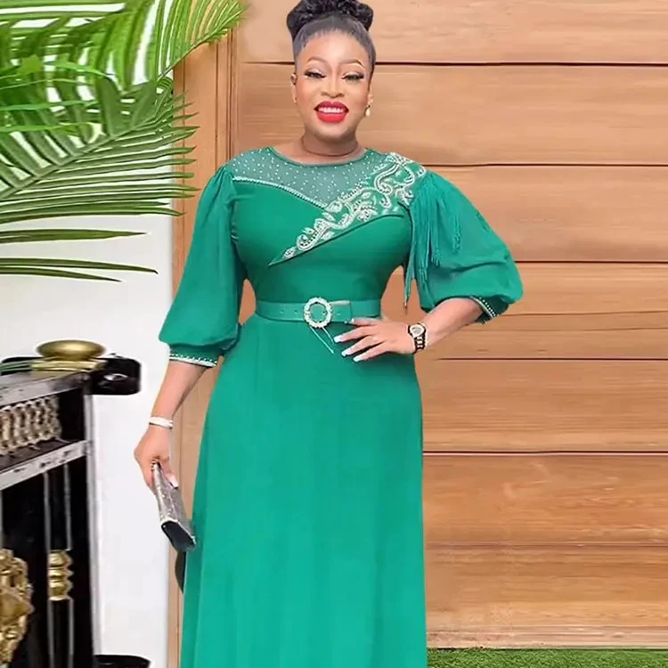 green emerald velvet dress Amazon.com: Afrilisco African Dresses for Women Elegant Ankara Fashion Print  Dashiki Party Dresess Evening Gowns Long Sleeve Nigerian Dresses : Clothing,  Shoes & Jewelry main image 0