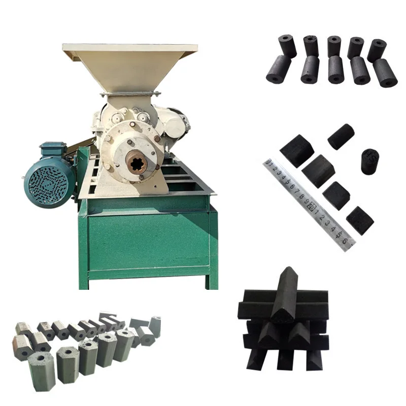 High-efficiency Carbon Powder Briquetting Machine Producing Arabic Shisha Charcoal Output of 1-5 Tons Per Day