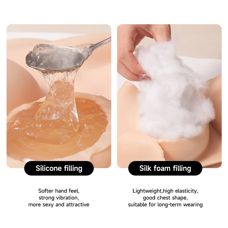 Realistic Artificial Breast Form Silicone Boobs Tits Fake Breast Reusable Chest Crossdresser Ladyboy Transvestite Cosplayer Soft