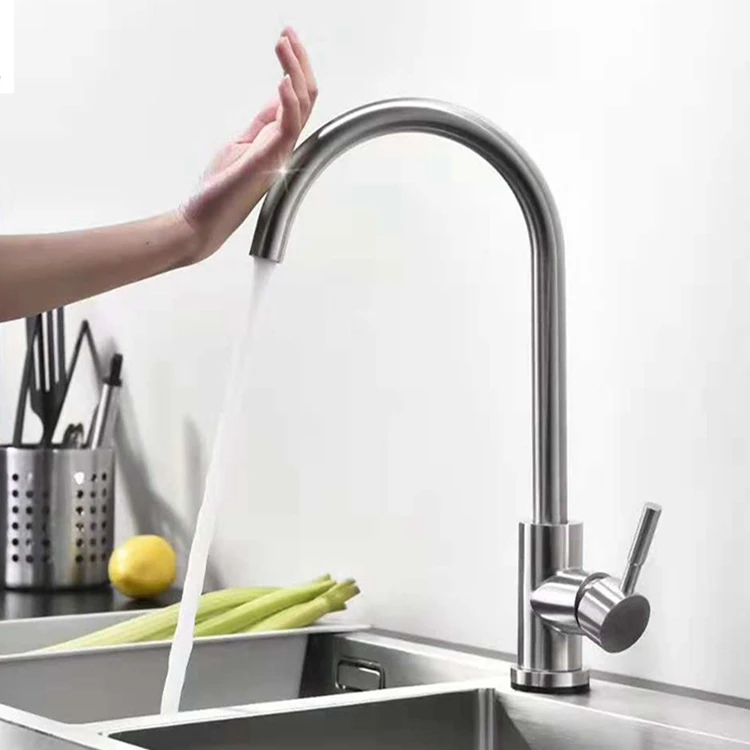 New Design Touch Sensor Kitchen Basin Sink Water Tap Mixer