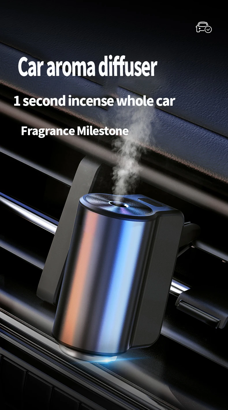 Car Air Vent Mini Aroma Diffuser Portable Essential Oil Diffuser Aroma
