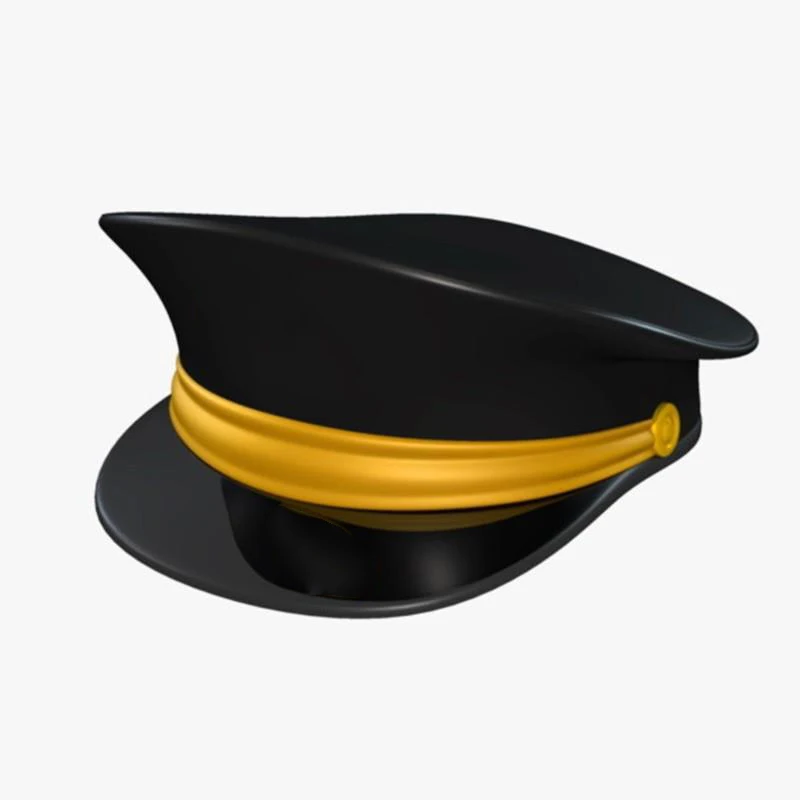 Pilot Hat Vector recognized Outline Icon Graphic