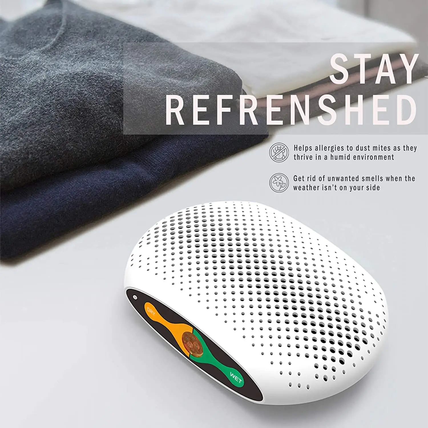 Rechargeable Mini Dehumidifier Silicone Gel Air Desiccant Dehumidifier for Home Car