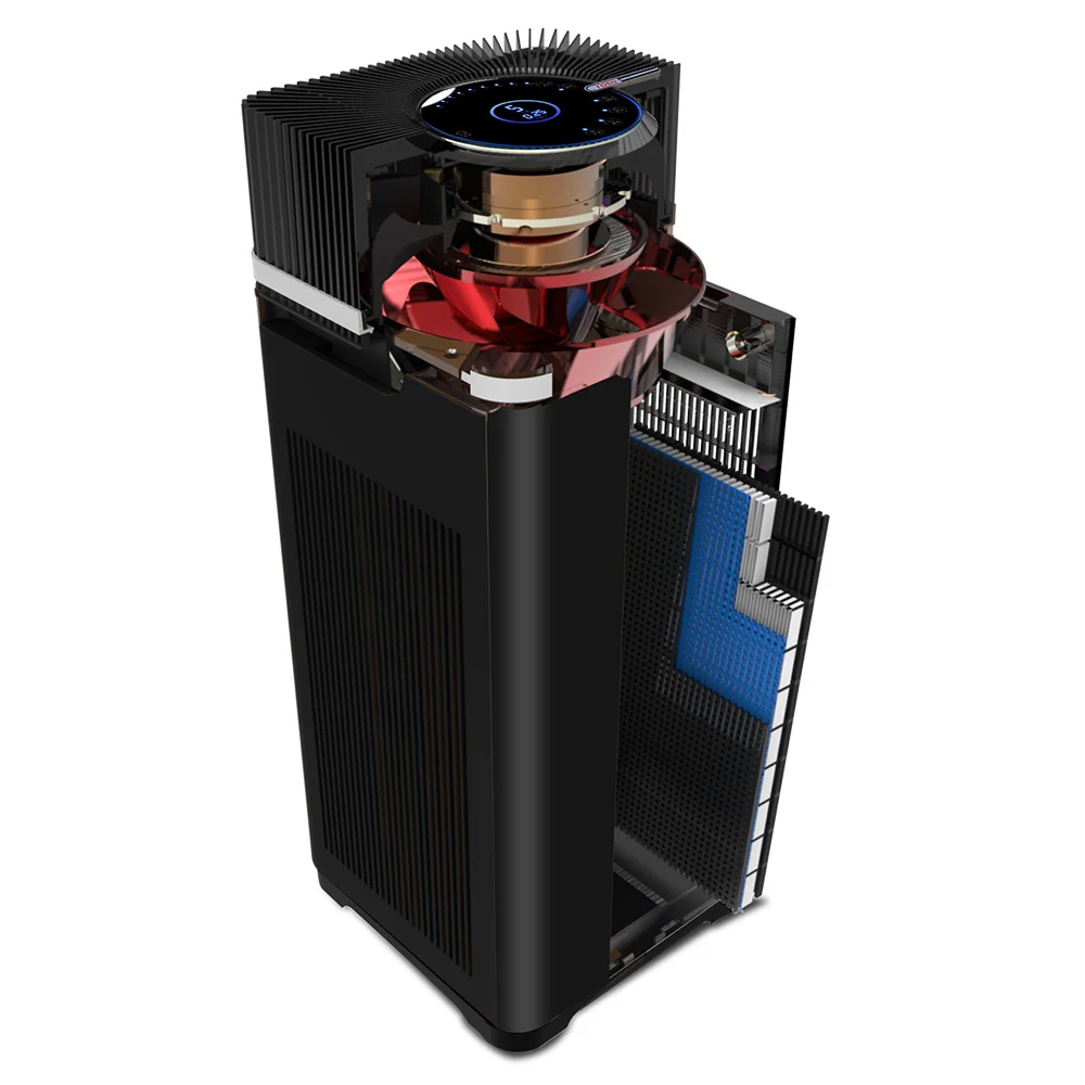 Intelligent Wireless Network Control Air Purifier With Dust and Smell Sensors
