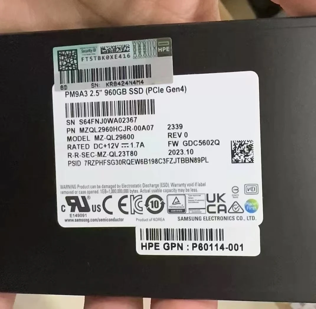 スマホアクセサリー SSD 960GB Amazon | Samsung PM9A3 960GB M.2 (PCIE 4.0 x4) Nvme SSD