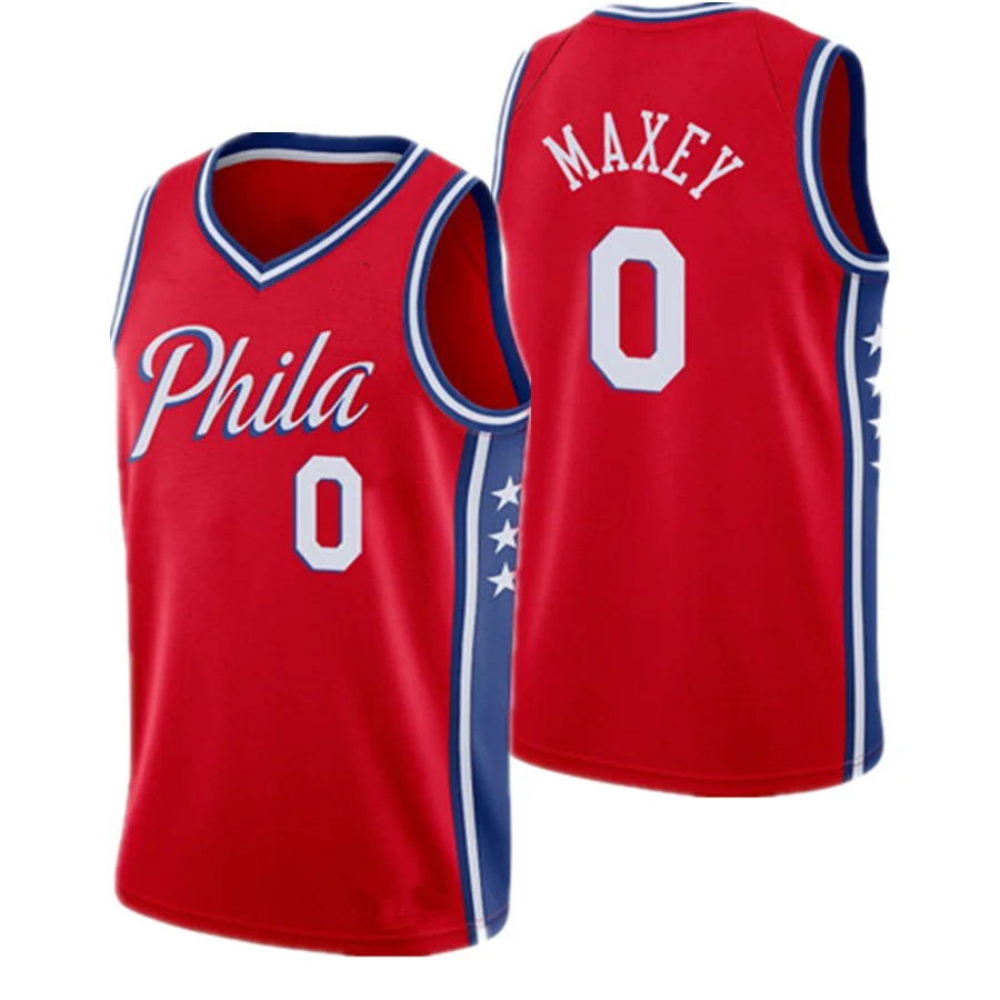 Wholesale James Harden Philadelphia 76s Basketball Jerseys 21 Joel Embiid 0  Tyrese Maxey Stitched Home White Blue Basketball Uniform From m.