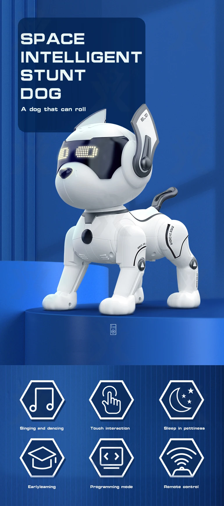 Chengji shantou chenghai interactive programmable smart rc robot dog toy educational remote control dog robot