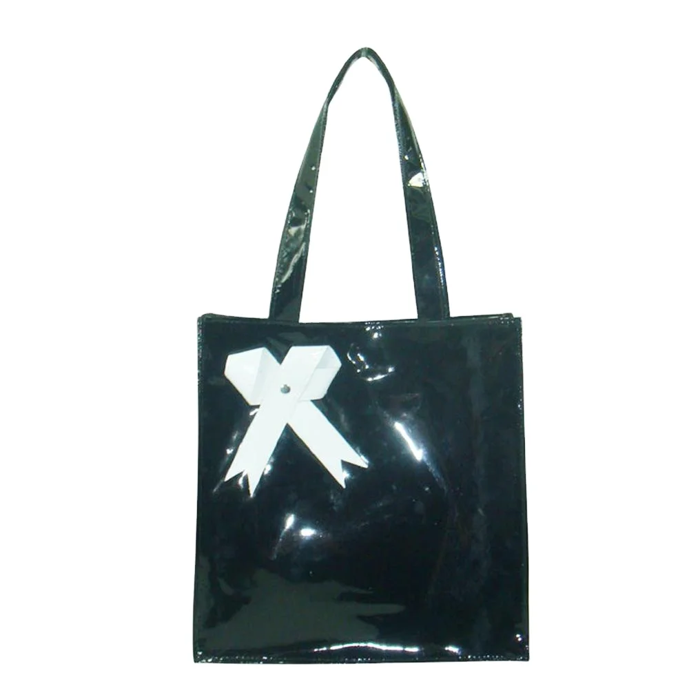 off white pvc tote bolsa