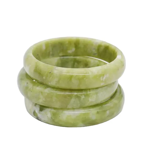 Wholesale natural gemstones Xiuyan Jade bracelet Dark green light green green jasper jade bracelet gift jade bracelet