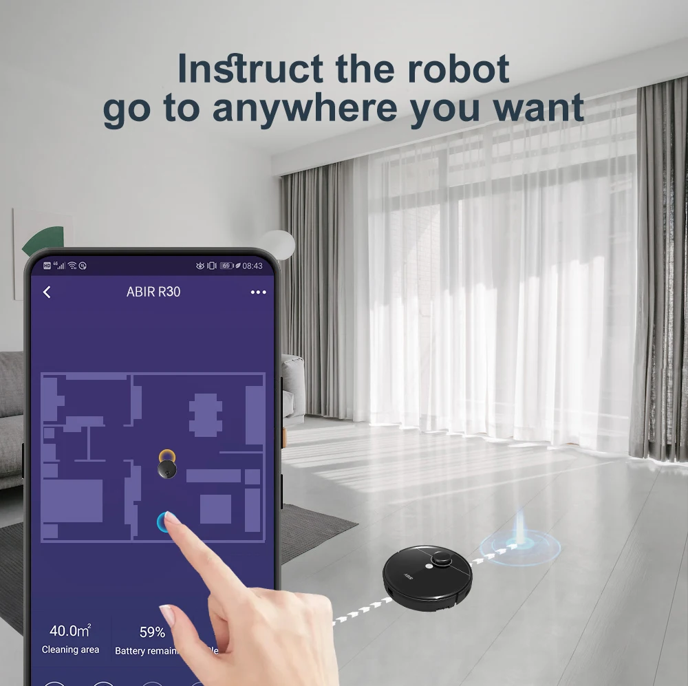 Robot Carpet Cleaner Automatic Vacuum with Self Empty Station