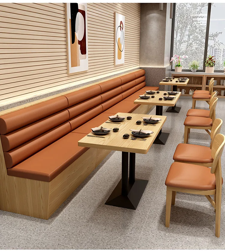 Wholesale Design Wood Upholstered Cafe Booth Seating Bar Stools Corner Banquette Seating