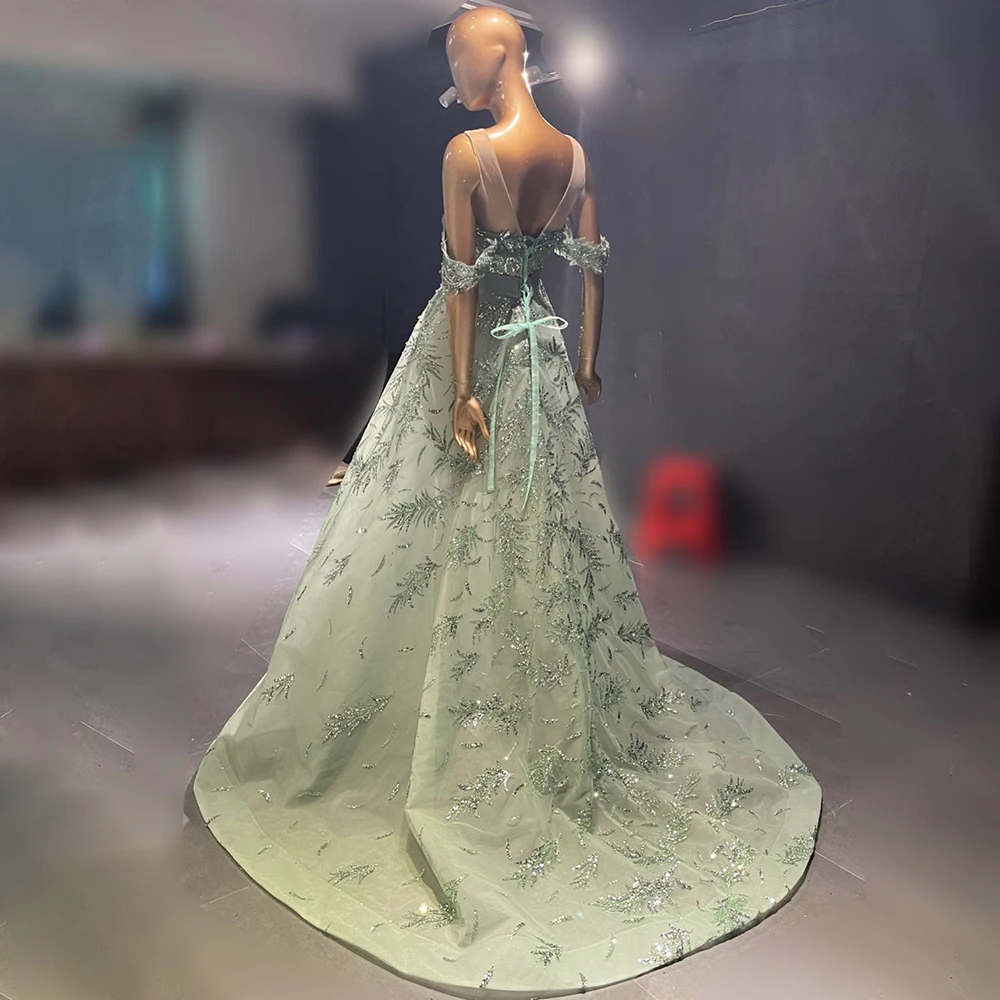 mint green engagement dress Mint Breeze Gown | Liylah main image 1