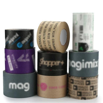 Eco Friendly Custom Printing with Logo Packing Brown Self Adhesive/Water Activated Gummed Reinforced Kraft Paper Tape