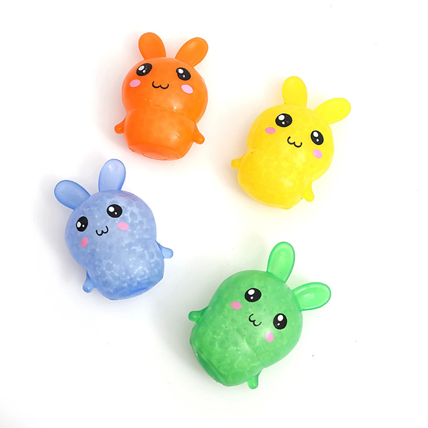 Bunny Stress Ball Rabbit Sensory Squishy Balls Water Bead Squeezing ...